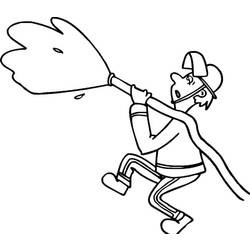 Coloring page: Firefighter (Jobs) #105799 - Free Printable Coloring Pages
