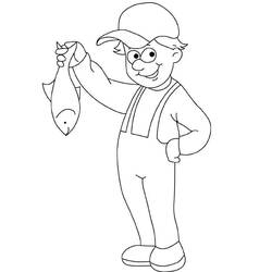 Coloring page: Fisherman (Jobs) #103966 - Printable coloring pages