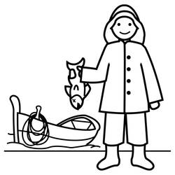 Coloring page: Fisherman (Jobs) #103968 - Printable coloring pages