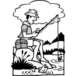 Coloring page: Fisherman (Jobs) #104014 - Printable coloring pages