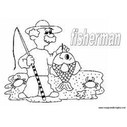 Coloring page: Fisherman (Jobs) #104044 - Printable coloring pages