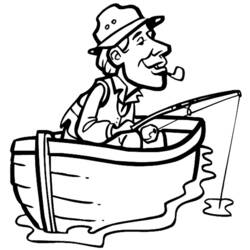 Coloring page: Fisherman (Jobs) #104133 - Printable coloring pages