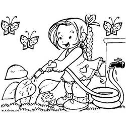 Coloring pages: Gardener - Printable coloring pages