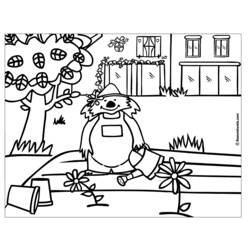 Coloring page: Gardener (Jobs) #98665 - Printable coloring pages