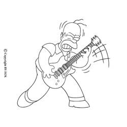 Coloring page: Guitarist (Jobs) #98059 - Printable coloring pages