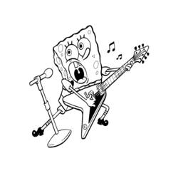 Coloring page: Guitarist (Jobs) #98068 - Printable coloring pages