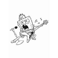 Coloring page: Guitarist (Jobs) #98110 - Printable coloring pages