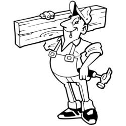 Coloring page: Handyman (Jobs) #90349 - Printable coloring pages