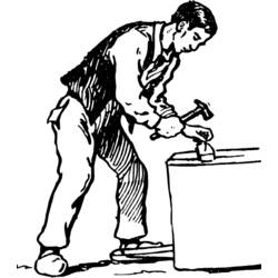 Coloring page: Handyman (Jobs) #90372 - Free Printable Coloring Pages