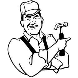 Coloring page: Handyman (Jobs) #90436 - Free Printable Coloring Pages