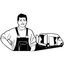 Coloring page: Handyman (Jobs) #90491 - Free Printable Coloring Pages