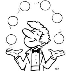 Coloring page: Juggler (Jobs) #99232 - Printable coloring pages