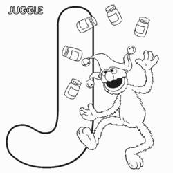 Coloring page: Juggler (Jobs) #99258 - Printable coloring pages