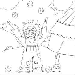 Coloring page: Juggler (Jobs) #99267 - Free Printable Coloring Pages