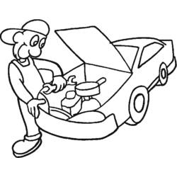 Coloring page: Mechanic (Jobs) #101749 - Printable coloring pages