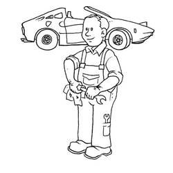 Coloring page: Mechanic (Jobs) #101761 - Printable coloring pages