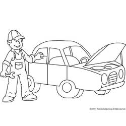 Coloring page: Mechanic (Jobs) #101766 - Printable coloring pages