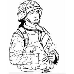 Coloring page: Military (Jobs) #102118 - Printable coloring pages
