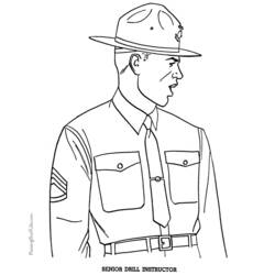 Coloring page: Military (Jobs) #102204 - Printable coloring pages