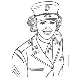 Coloring page: Military (Jobs) #102205 - Printable coloring pages