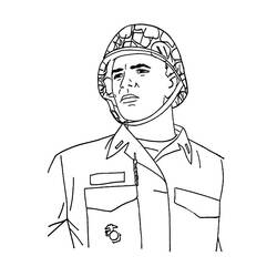 Coloring page: Military (Jobs) #102405 - Printable coloring pages
