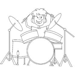 Coloring page: Musician (Jobs) #102485 - Printable coloring pages