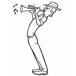 Coloring page: Musician (Jobs) #102582 - Printable coloring pages