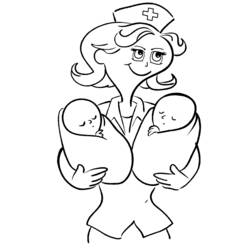Coloring page: Nurse (Jobs) #170397 - Free Printable Coloring Pages