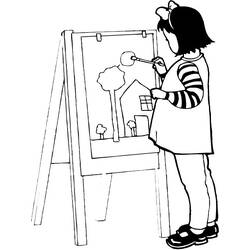 Coloring page: Painter (Jobs) #104319 - Printable coloring pages