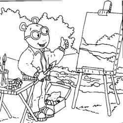 Coloring page: Painter (Jobs) #104329 - Printable coloring pages