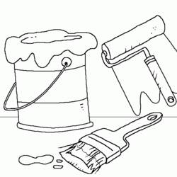 Coloring page: Painter (Jobs) #104336 - Printable coloring pages