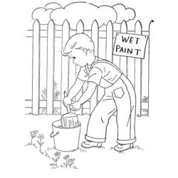 Coloring page: Painter (Jobs) #104394 - Printable coloring pages