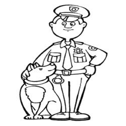 Coloring page: Police Officer (Jobs) #105356 - Printable coloring pages