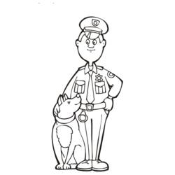 Coloring page: Police Officer (Jobs) #105371 - Printable coloring pages