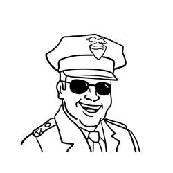 Coloring page: Police Officer (Jobs) #105377 - Free Printable Coloring Pages