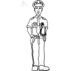 Coloring page: Police Officer (Jobs) #105378 - Free Printable Coloring Pages
