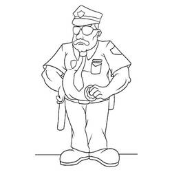 Coloring page: Police Officer (Jobs) #105385 - Free Printable Coloring Pages