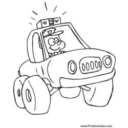 Coloring page: Police Officer (Jobs) #105415 - Free Printable Coloring Pages