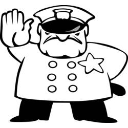 Coloring page: Police Officer (Jobs) #105462 - Printable coloring pages
