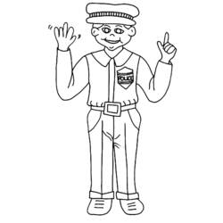 Coloring page: Police Officer (Jobs) #105481 - Free Printable Coloring Pages