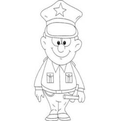 Coloring page: Police Officer (Jobs) #105484 - Free Printable Coloring Pages
