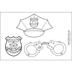 Coloring page: Police Officer (Jobs) #105509 - Free Printable Coloring Pages