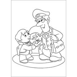 Coloring page: Postman (Jobs) #94918 - Printable coloring pages