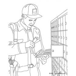 Coloring page: Postman (Jobs) #94959 - Free Printable Coloring Pages