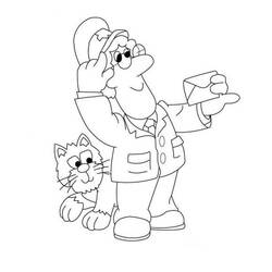 Coloring page: Postman (Jobs) #94968 - Free Printable Coloring Pages