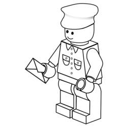 Coloring page: Postman (Jobs) #94979 - Printable coloring pages