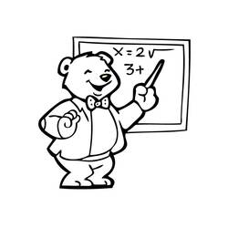 Coloring page: Teacher (Jobs) #94231 - Printable coloring pages