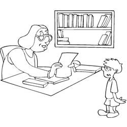 Coloring page: Teacher (Jobs) #94246 - Printable coloring pages