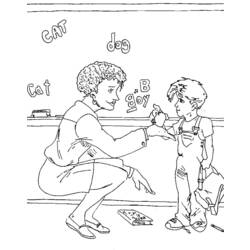 Coloring page: Teacher (Jobs) #94249 - Printable coloring pages