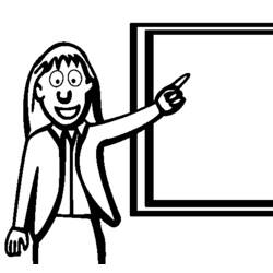 Coloring page: Teacher (Jobs) #94331 - Printable coloring pages